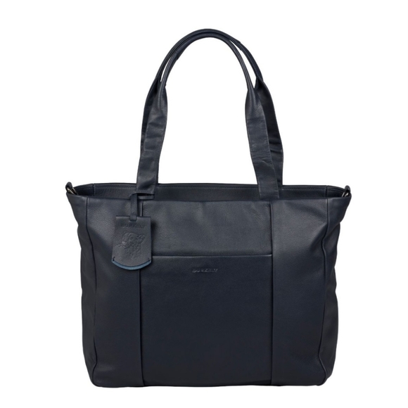 Berkely Leather Laptop Bag Black - Picture 1 of 16